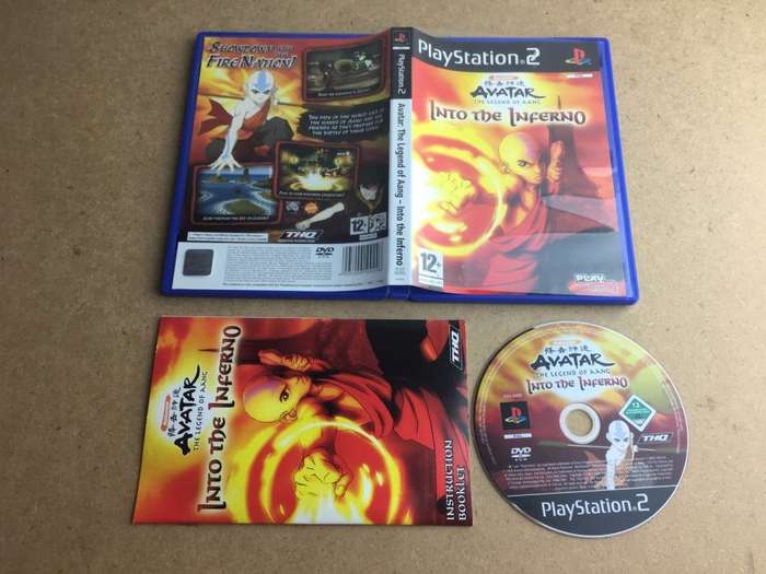 PS2 Avatar The Legend Of Aang Into The Inferno / As New