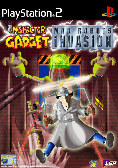 PS2 Inspector Gadget Mad Robots Invasion / As New