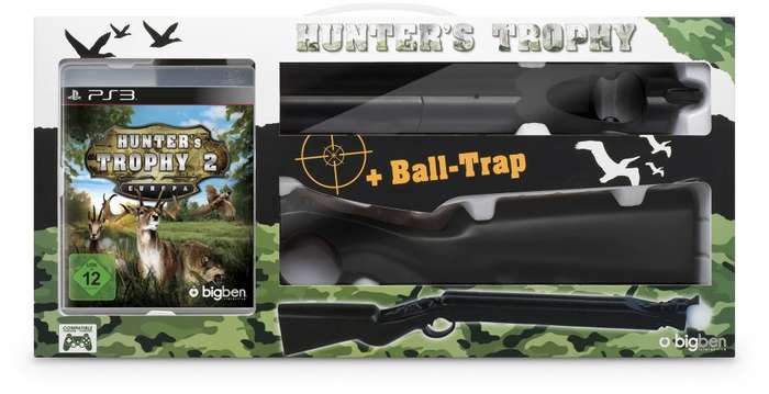 PS3 HUNTERS TROPHY 2 EUROPA GAME WITH BALL-TRAP GUN BUNDLE / AS NEW (BOXED) / BID TO WIN