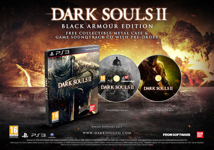 PS3 Dark Souls II Black Armour Edition / As New