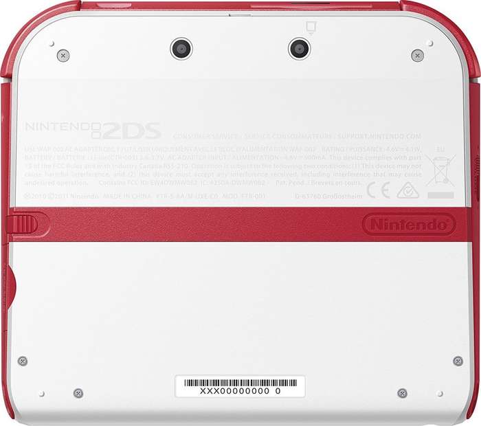 NINTENDO 2DS WHITE RED CONSOLE / BRAND NEW (SEALED) / BID TO WIN