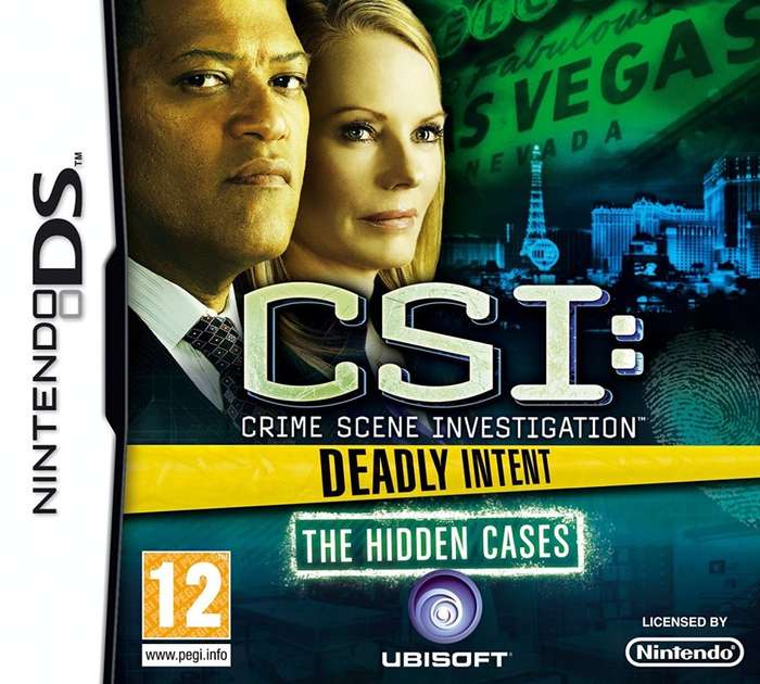 NINTENDO DS CSI CRIME SCENE INVESTIGATION DEADLY INTENT THE HIDDEN CASES / BID TO WIN