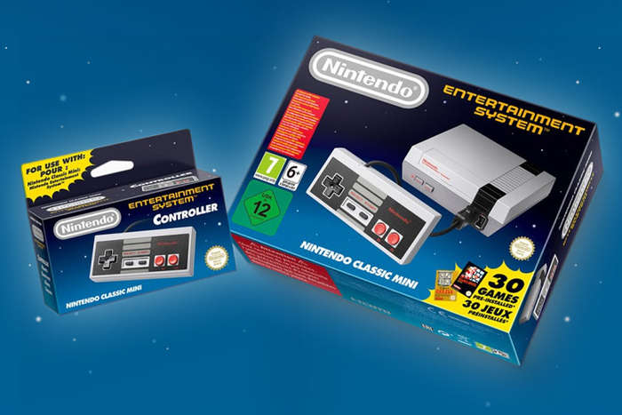 Nintendo Classic Mini NES Console With Two Controllers Bundle / Brand New