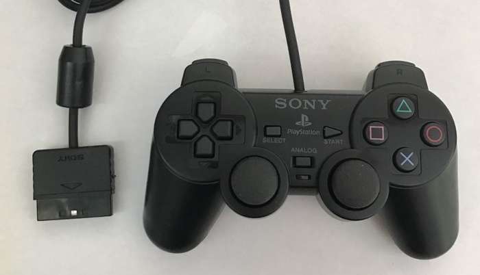 PS2 Sony Dualshock 2 Wired Controller SCPH-10010 Black / As New