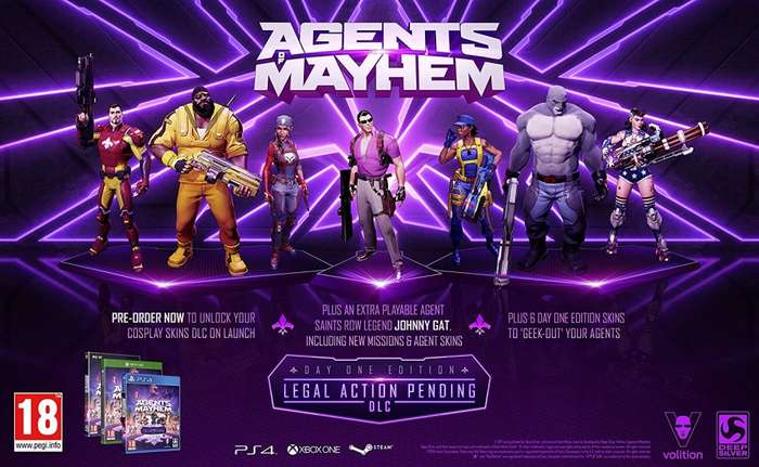 PS4 Agents Of Mayhem Day One Edition / Brand New (Sealed)