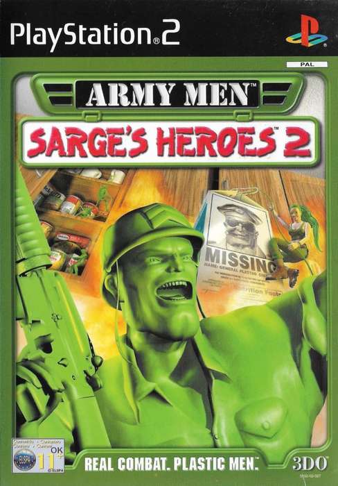 PS2 Army Men Sarges Heroes 2 / As New