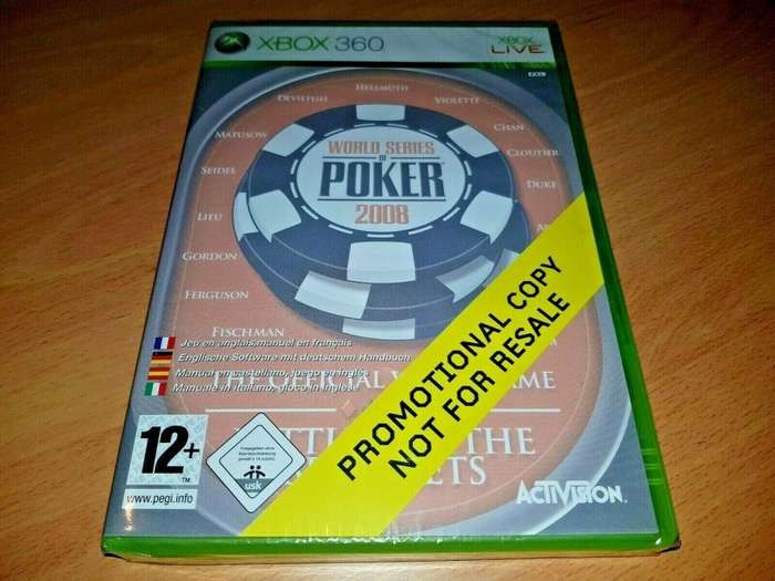 Xbox 360 World Series Of Poker 2008 Battle For The Bracelets Promo / Original Product