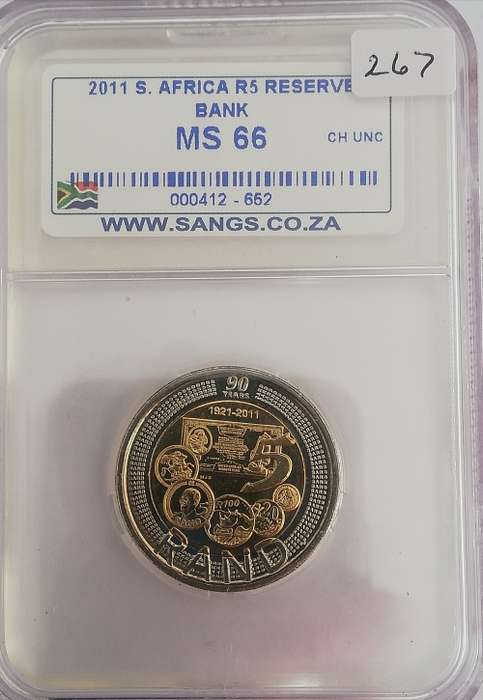 2011 SA R5 RESERVE BANK MS66