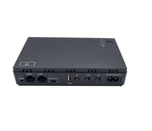 10400Mah Mini Overload Protection UPS Backup Battery for Wifi Router and Other Devices with POE Port