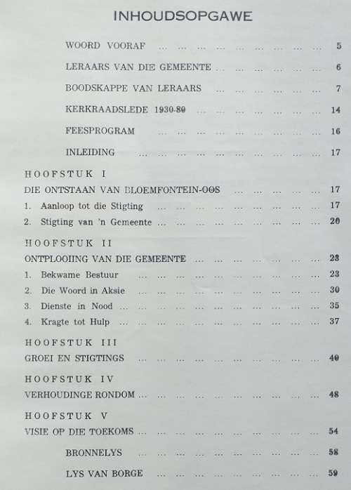 Die Nederduits Gereformeerde kerk Bloemfontein Oos 1930-1980 (Dr IL Ferreira)