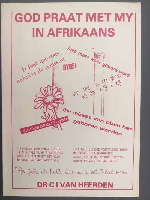 God praat met my in Afrikaans (Dr CI van Heerden) Oor Afrikaanse Bybelvertaling