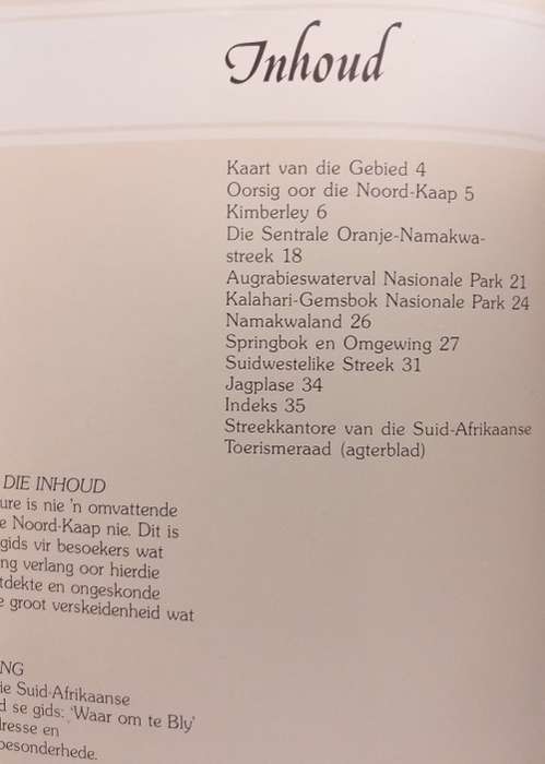 Suid-Afrika: Noord-Kaap en Namakwaland- Sien die wêreld in ons land. SATOER/SATOUR 1980s/1990s
