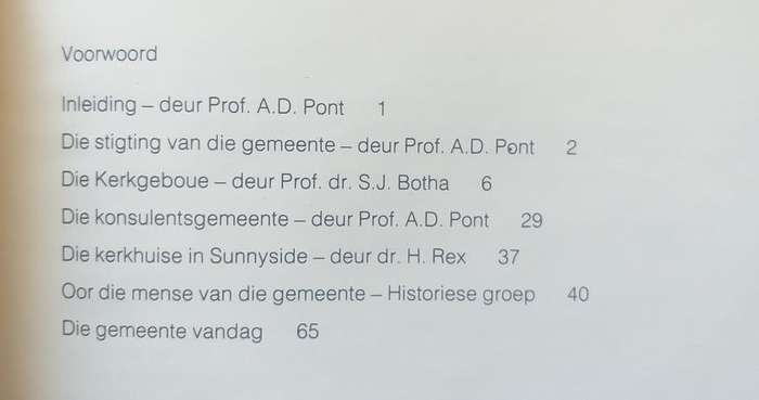 Die Nederduitsch Hervormde Gemeente Pretoria 1855-1980 (Prof dr AD Pont)