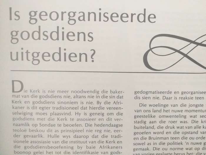 Kronieke van `n Kerk (Piet Meiring) NG Kerk