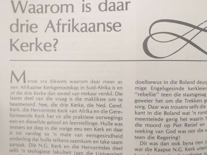 Kronieke van `n Kerk (Piet Meiring) NG Kerk