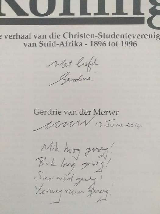 Jesus is Koning- Verhaal van Christen studentevereniging v Suid-Afrika 1896-1996 (Gerdrie vd Merwe)