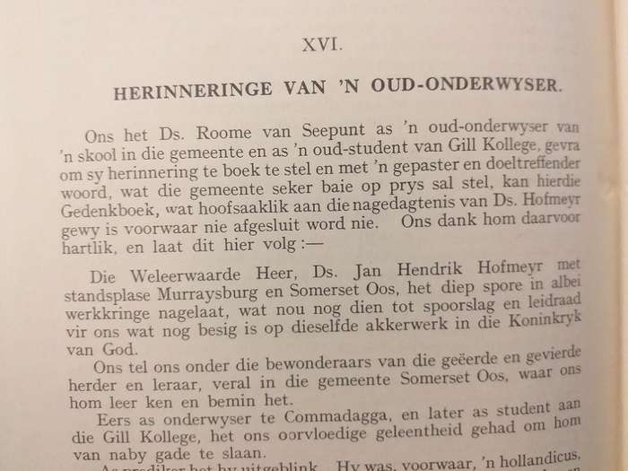 Gedenkboek van Ned Geref Kerk Somerset Oos 1825-1935 (Eerwaarde A Dreyer)