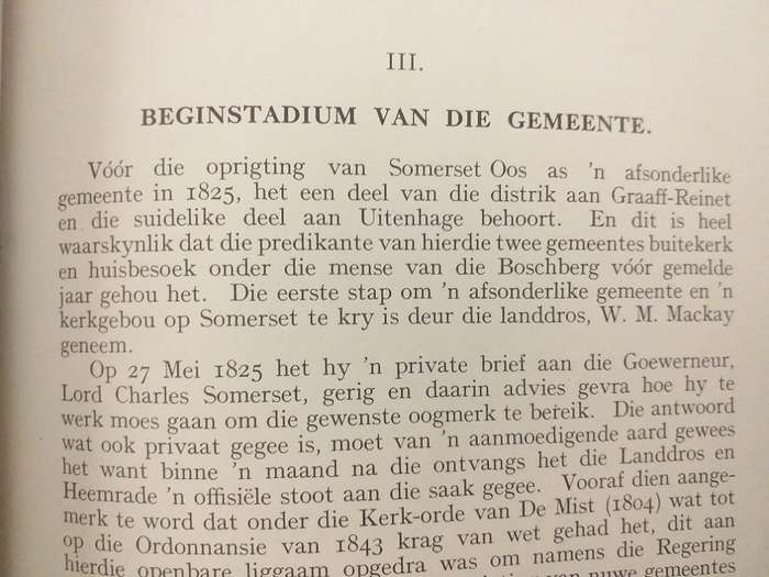 Gedenkboek van Ned Geref Kerk Somerset Oos 1825-1935 (Eerwaarde A Dreyer)
