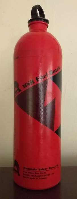 973mL 33 Fl oz MSR Fuel bottle for liquid petroleum products like paraffin or kerosene
