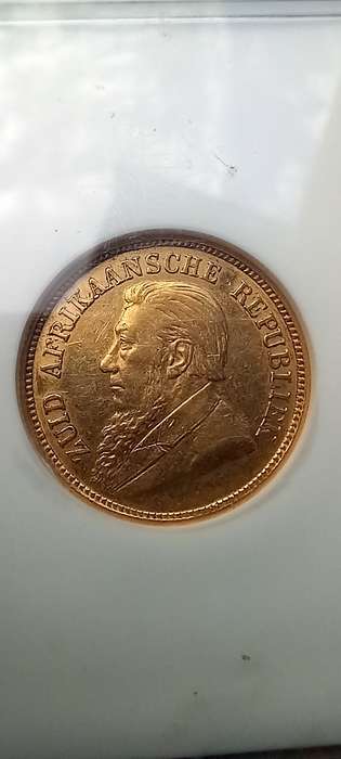 1894 ZAR NGC AU58 Halfpond