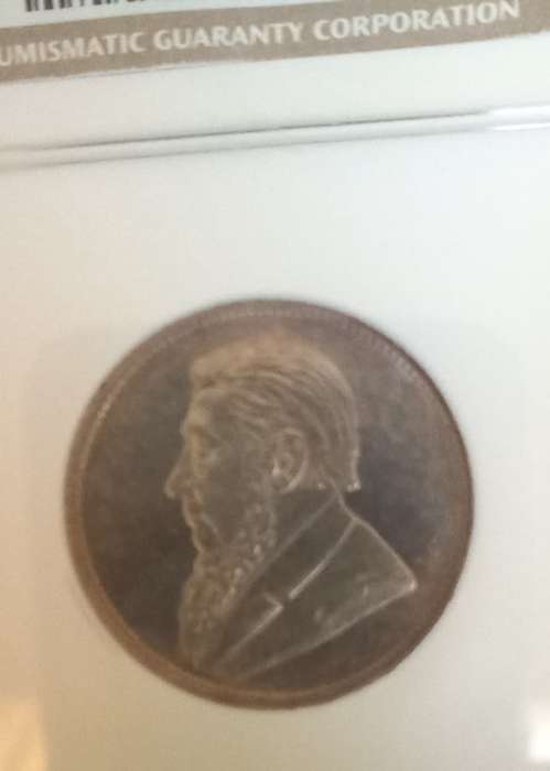 1897 ZAR MS60 NGC Two shilling 2S