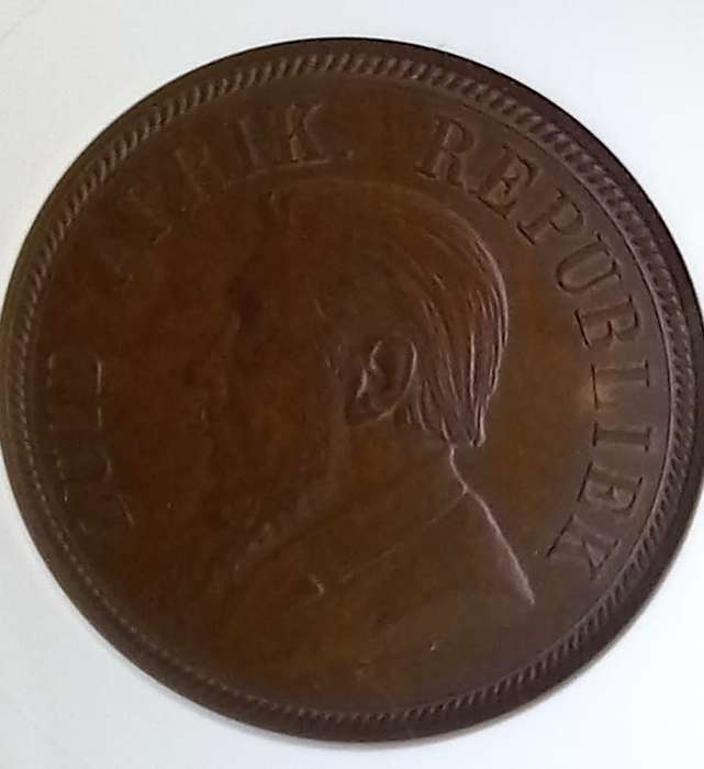 1892 ZAR Anacs MS63 BRN pennie penny
