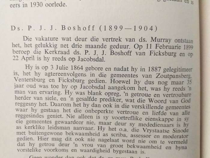 Eeufeesgedenkboek van die NG Gemeente Jacobsdal 1860-1960