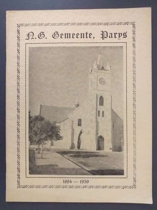 Gedenkboek by die Driekwart- Eeufees NG Gemeente Parys  1884-1859 (Dr BJ Odendaal)