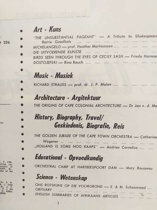 Lantern Tydskrif Magazine  Jun 1964 vol XIII nr 4