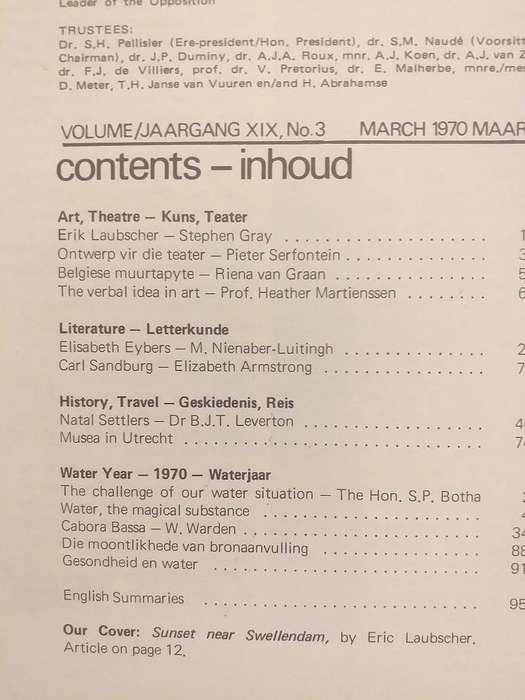 Lantern Tydskrif Magazine  Mrt 1970 vol XIX nr 3