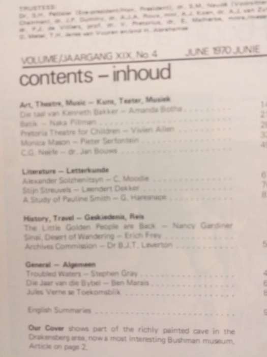Lantern Tydskrif Magazine Jun 1970 Vol XIX nr 4