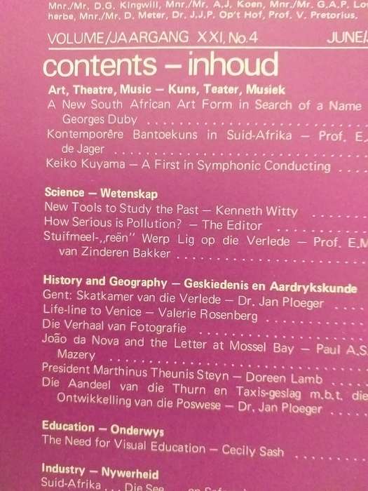 Lantern Tydskrif Magazine Jun 1972 Vol 21 nr 4