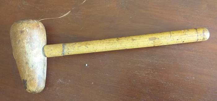 Sheet metal copper bossing wooden mallet rounded heads