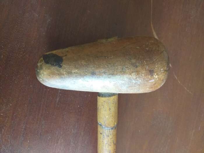 Sheet metal copper bossing wooden mallet rounded heads