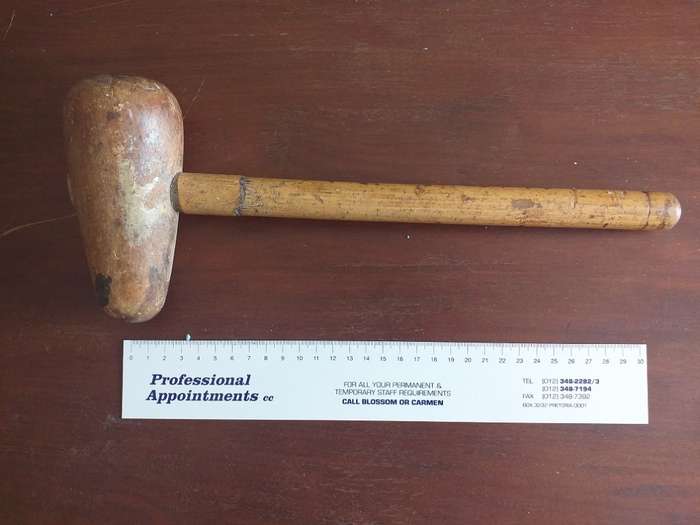 Sheet metal copper bossing wooden mallet rounded heads