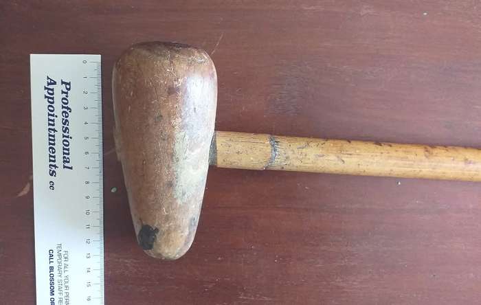 Sheet metal copper bossing wooden mallet rounded heads