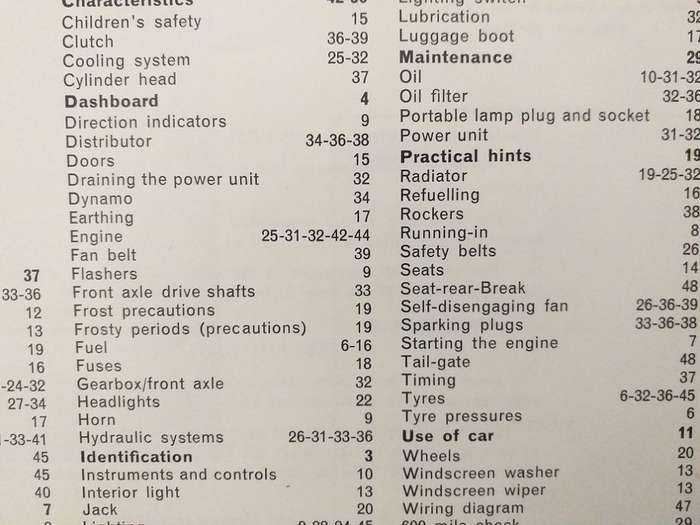 Peugeot 204 driving maintenance manual