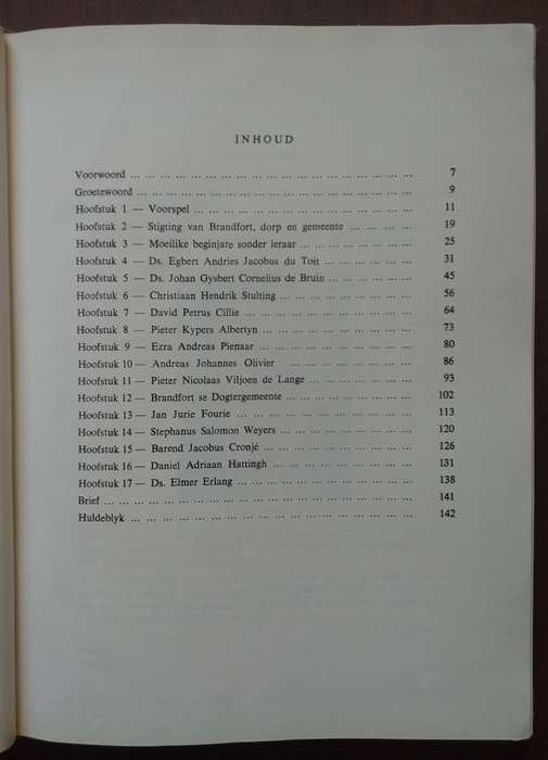 Eeufees gedenkboek NG Gemeente Brandfort 1875-1975 (Dr JA Heese)
