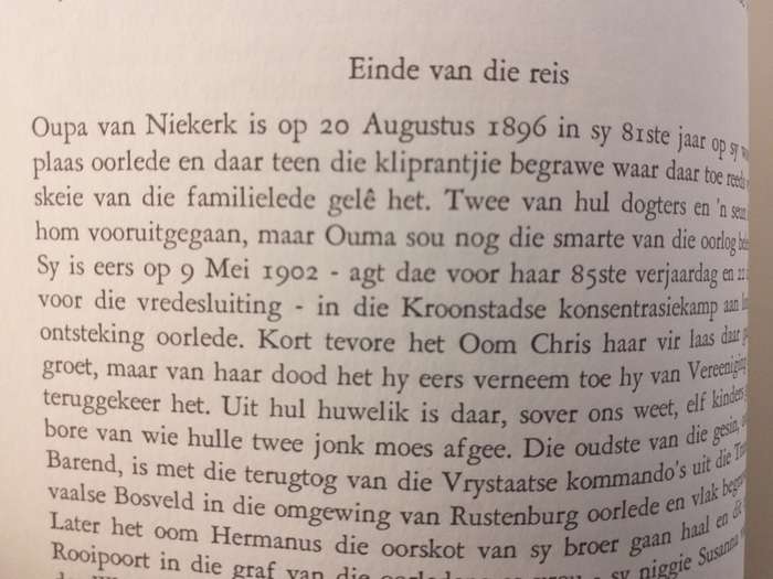 Maar een soos hy. Die lewe van Kommandant CA van Niekerk (HC Hopkins)