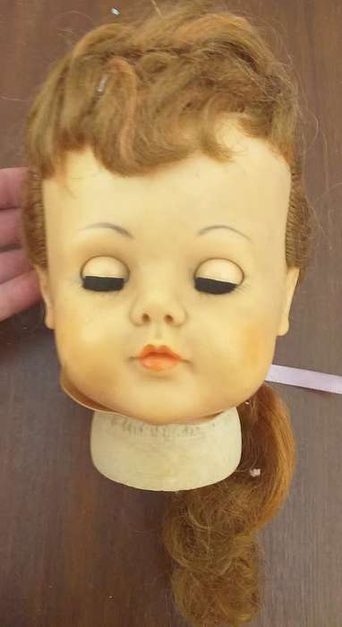 Antique doll head seems complete