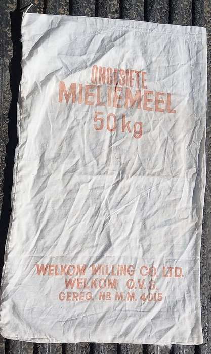 Mieliemeel sak Maize flour bag Welkom Milling Company OFS