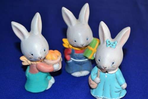 Set of three Bunny Models