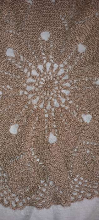 Crochet Cloth Brown 42cm Diameter
