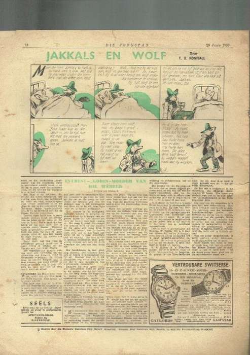 Die Jongspan - 26 Junie 1953 - Jeug Tydskrif / Koerant