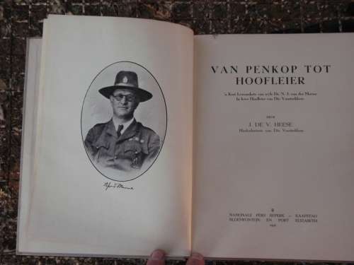Van penkop tot hoofleier - J de V Heese - 1941 - Lewensskets van DR NJ van Merwe - Voortrekkerleier