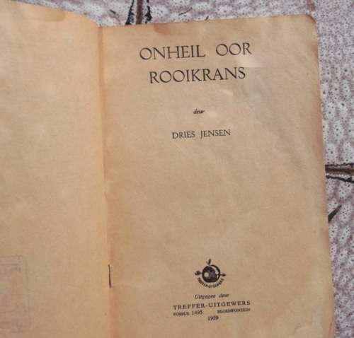 Onheil oor Rooikrans - Dries Jensen - 1959 - Treffer boek - Spanningsreeks