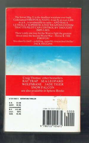 Firefox - Craig Thomas - 1988 - Mitchell Gant thriller