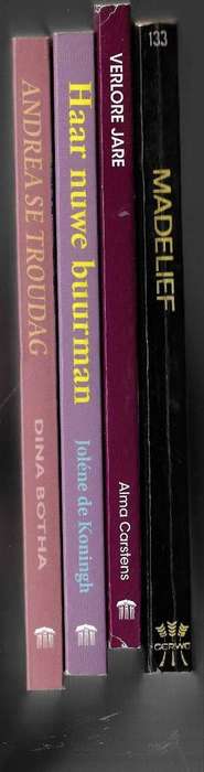 Lot van 4 Romans - Haar Nuwe Buurman, Andrea se Troudag - Verlore jare - Madelief e7