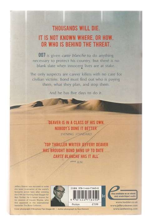 James Bond - Carte Blanche - Jeffrey Deaver - 007 Adventure