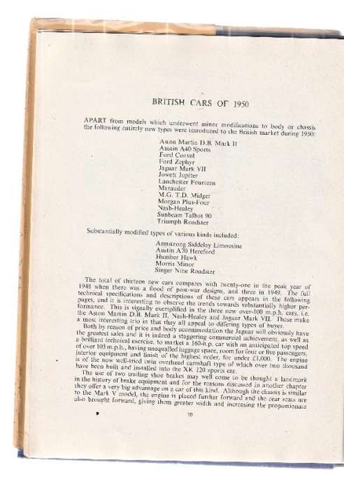 The Motor Yearbook of 1951 - Vintage collectable item - Pomeroy & Walkerley (M1)